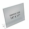 Azar Displays Angled L-Shaped Sign Holder Frame with Slant Back Design 14''x 11''High- Horizontal/Landscape, 10PK 112711